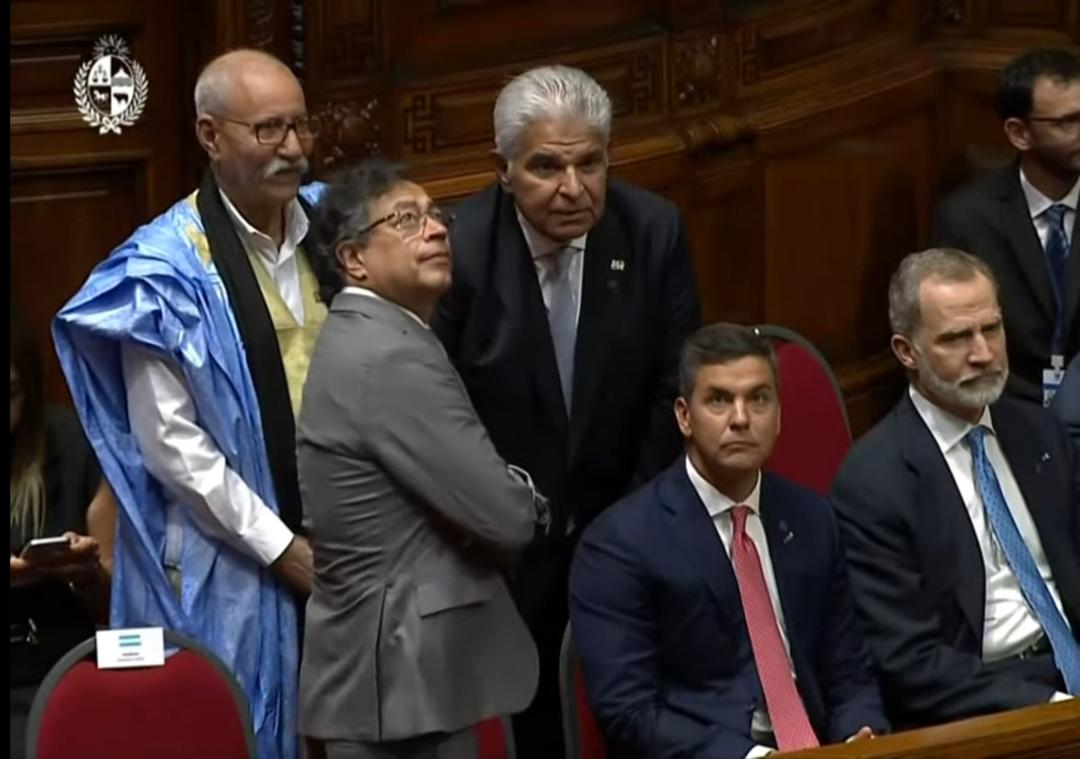 Gali y Felipe VI coincidieron en la asunción presidencial de Uruguay